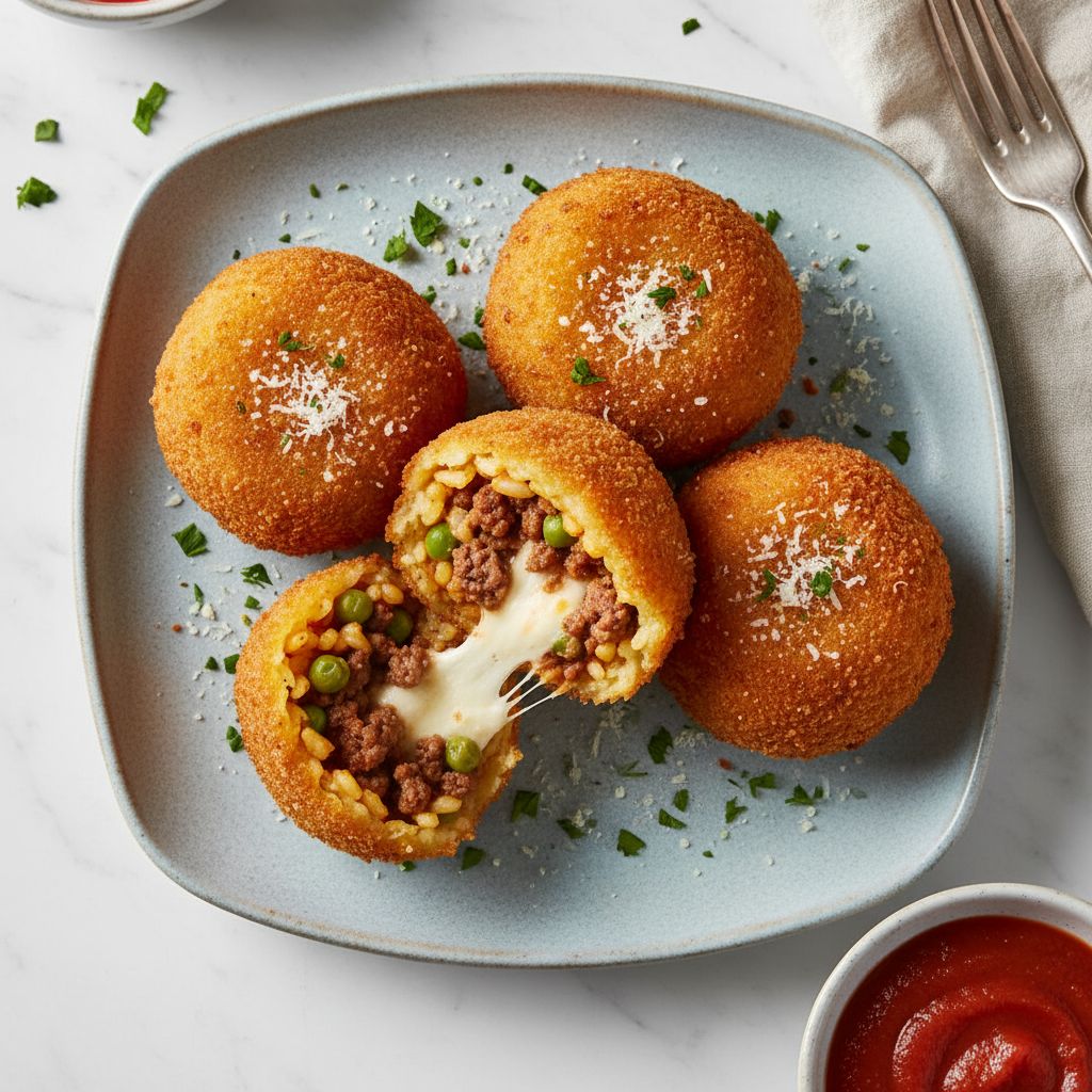 Traditional Italian Arancini — recipe cover