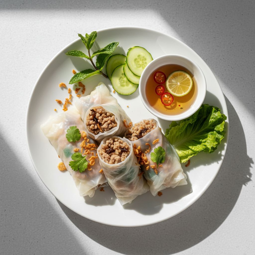 Bánh Cuốn (Vietnamese Steamed Rice Rolls) — recipe cover