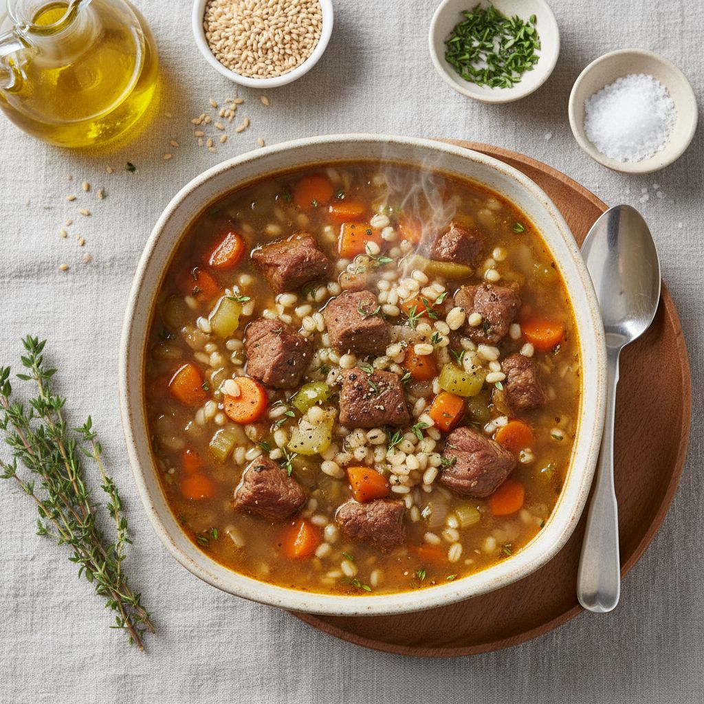 Beef Barley Soup — recipe cover