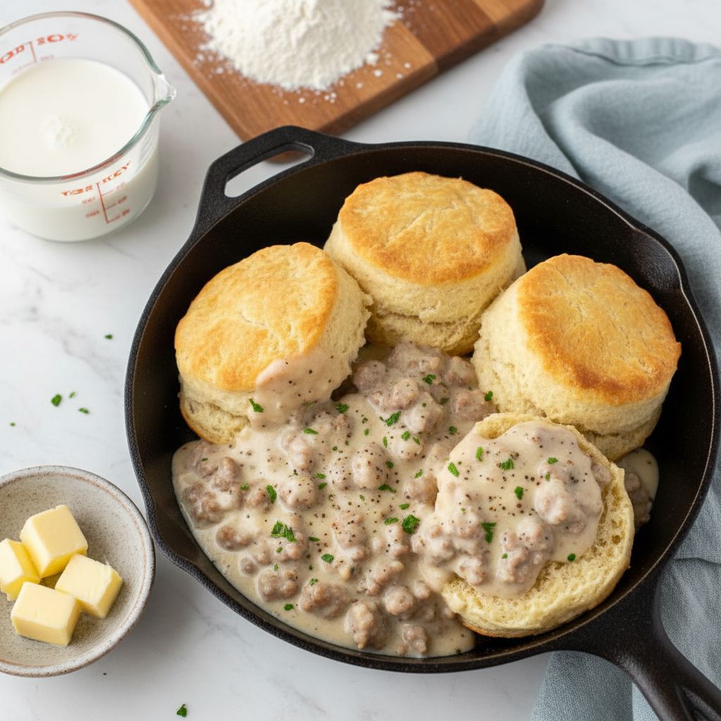 Classic Southern Biscuits and Gravy — recipe cover