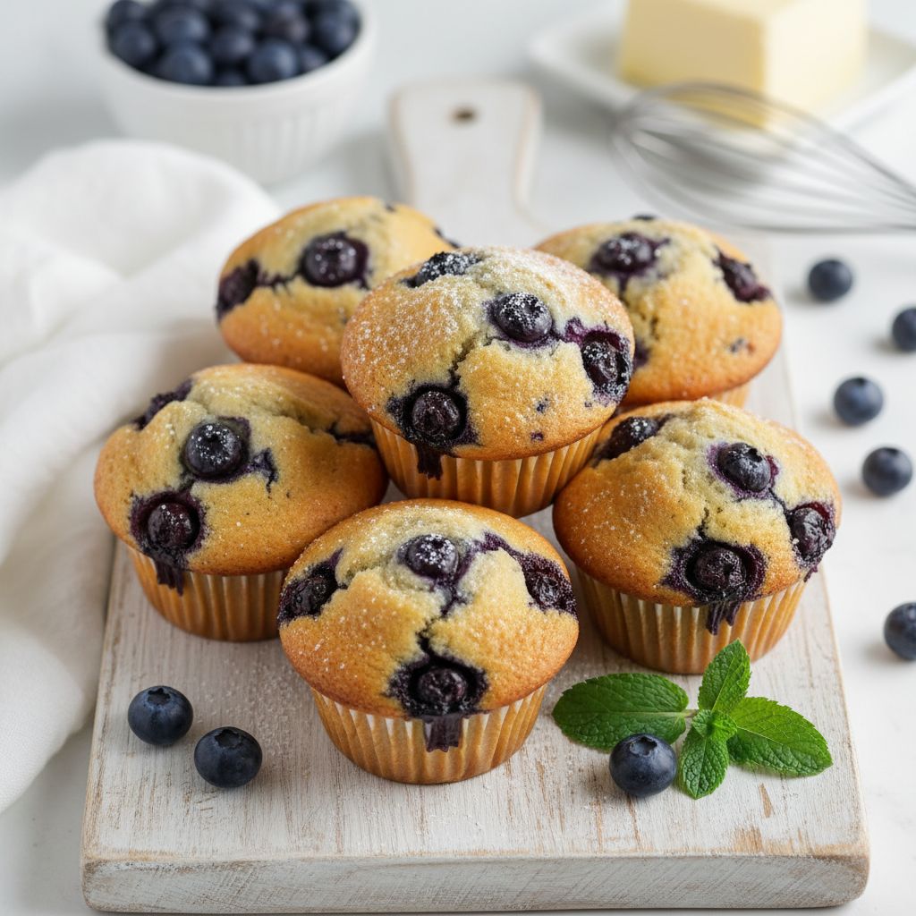 Blueberry Muffins — recipe cover