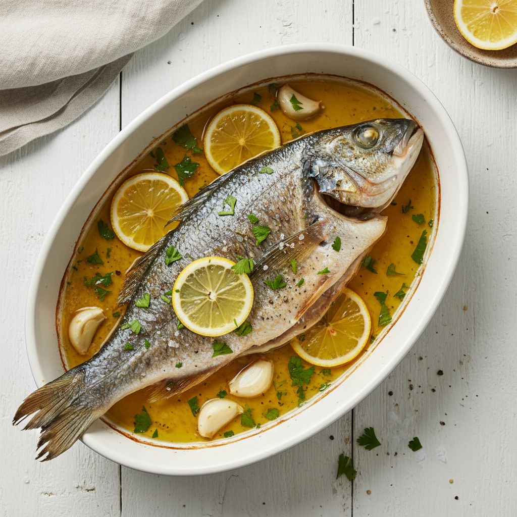 Branzino al Forno (Italian Baked Sea Bass) — recipe cover