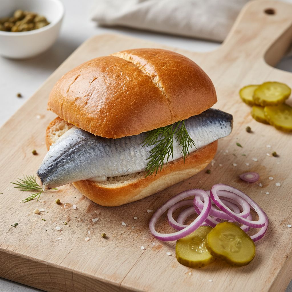Broodje Haring (Dutch Herring Sandwich) — recipe cover
