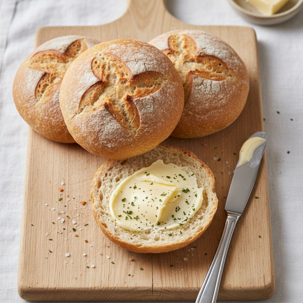 Bread Rolls with Butter (Brötchen mit Butter) — recipe cover