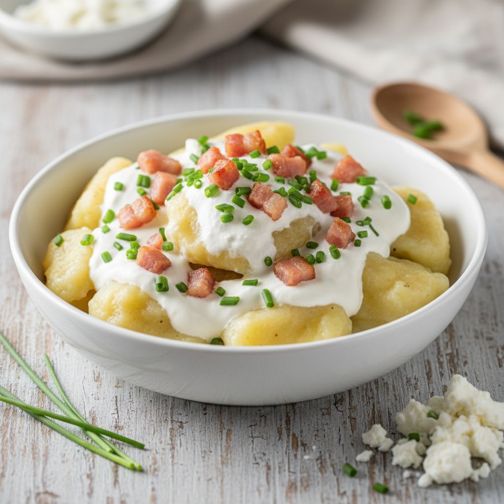 Bryndzové Halušky (Potato Dumplings with Sheep Cheese) — recipe cover
