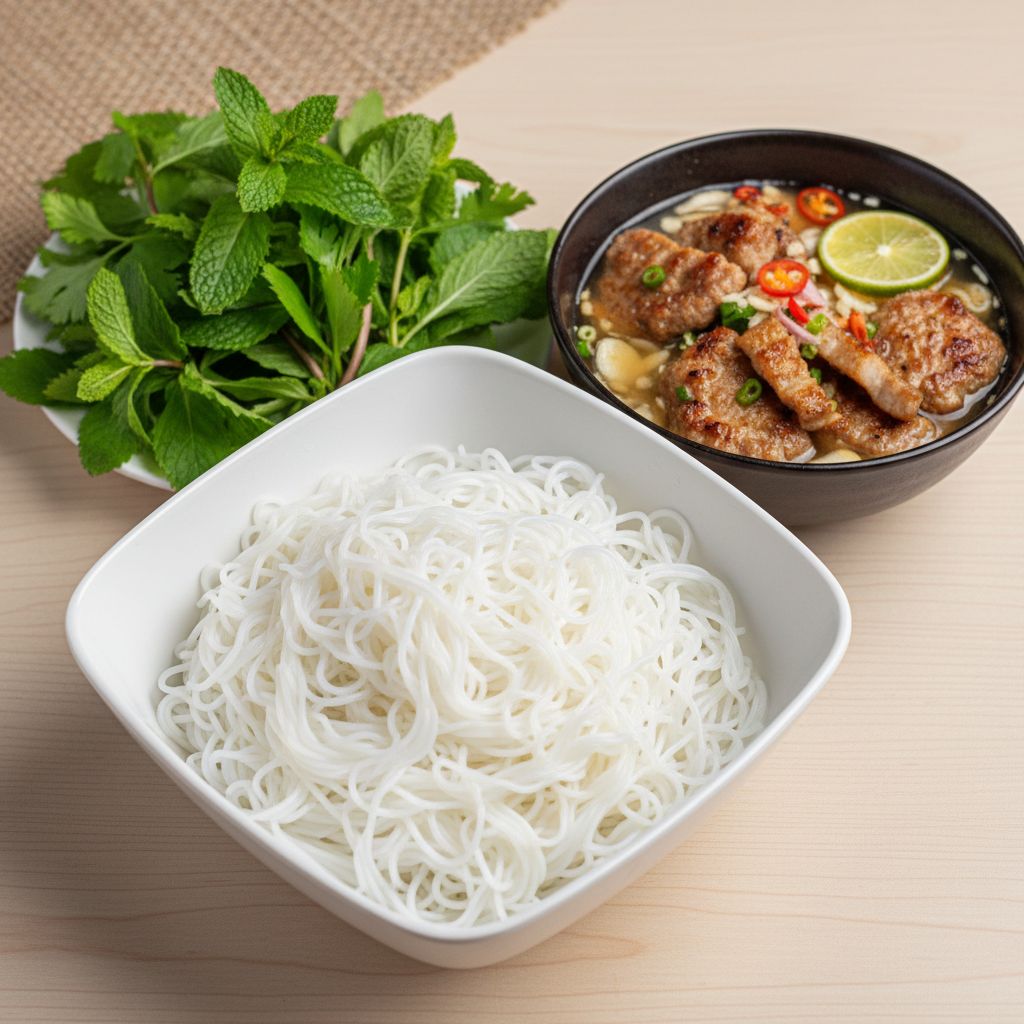 Bún Chả (Vietnamese Grilled Pork with Rice Noodles) — recipe cover