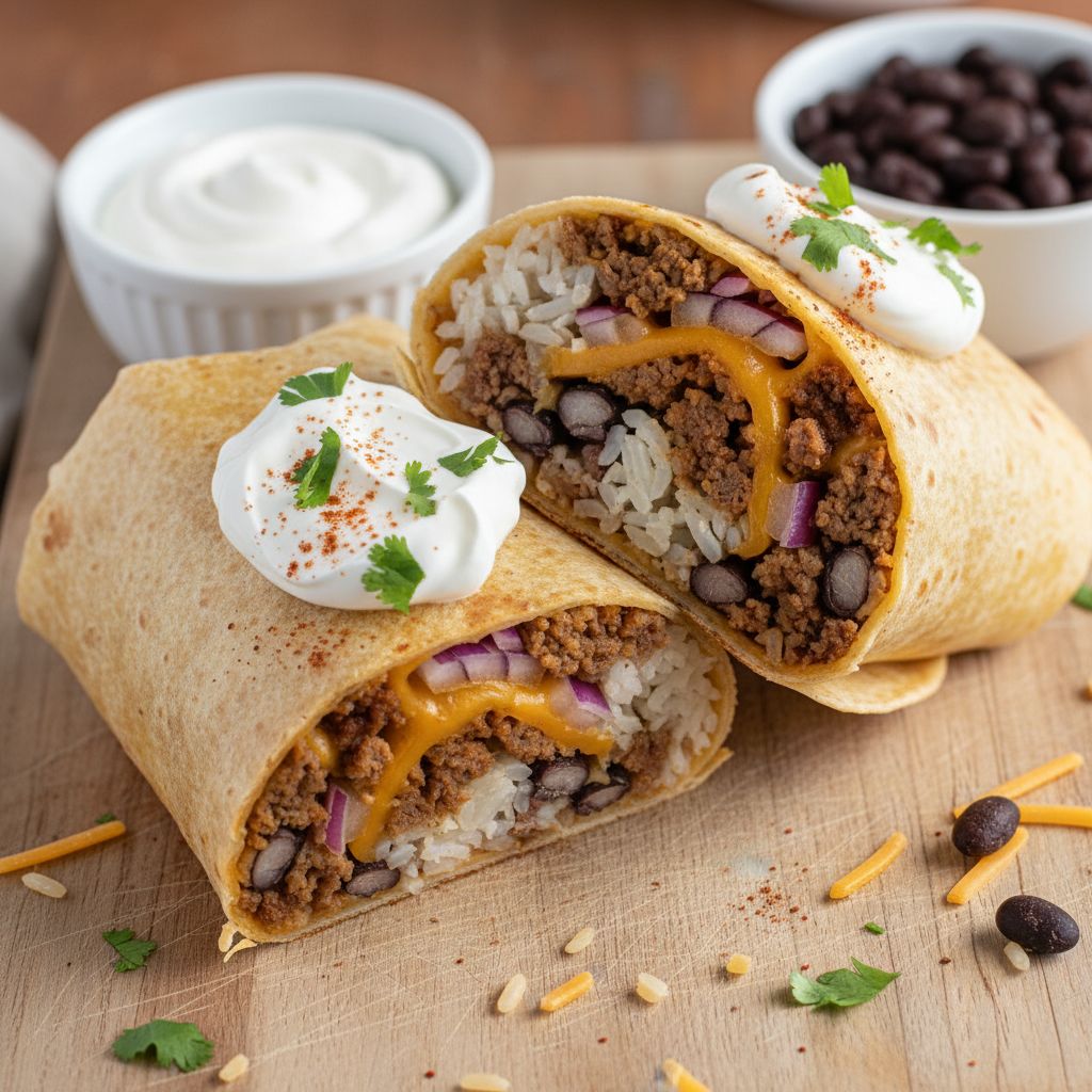 Classic Beef and Bean Burrito — recipe cover