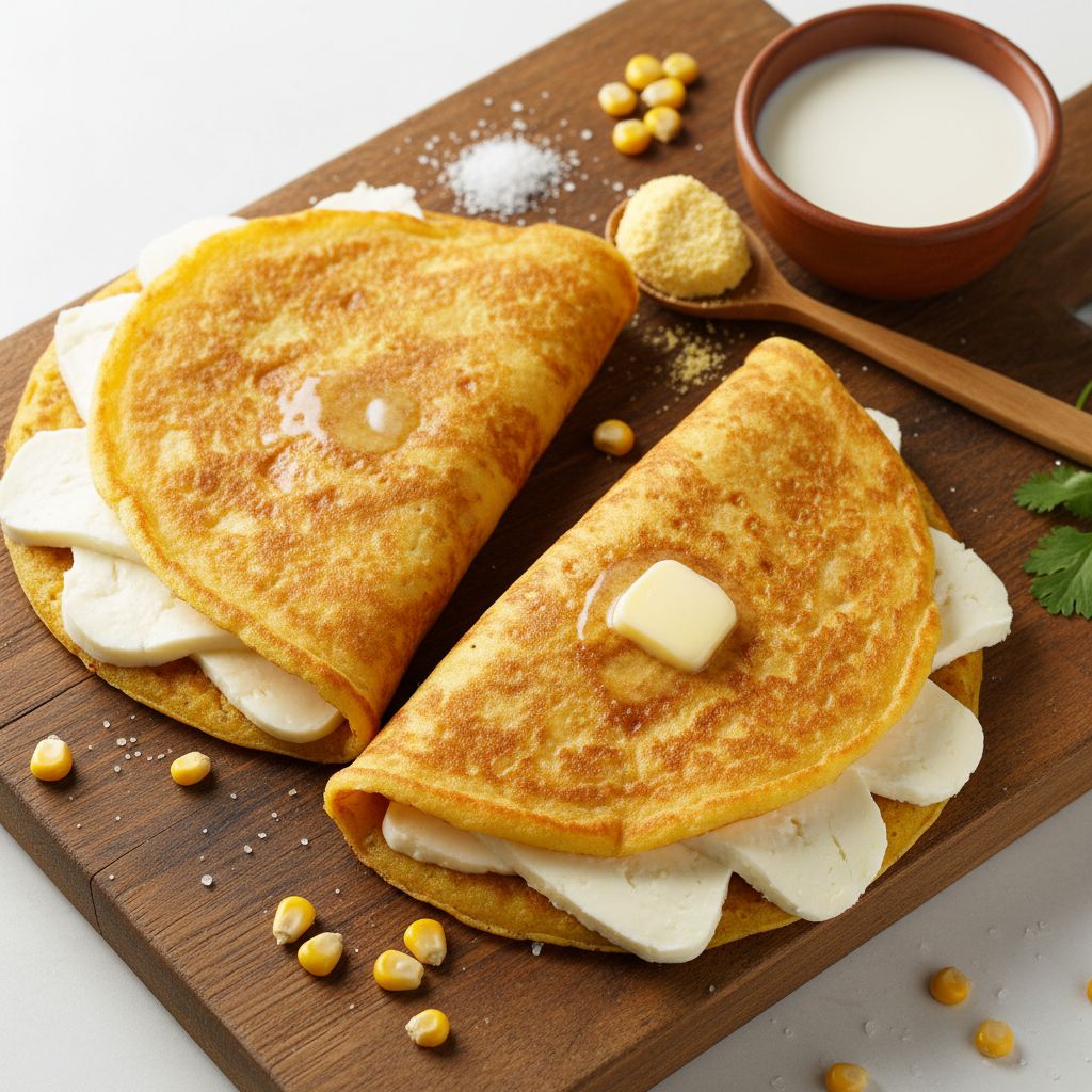 Cachapa (Venezuelan Sweet Corn Pancakes) — recipe cover