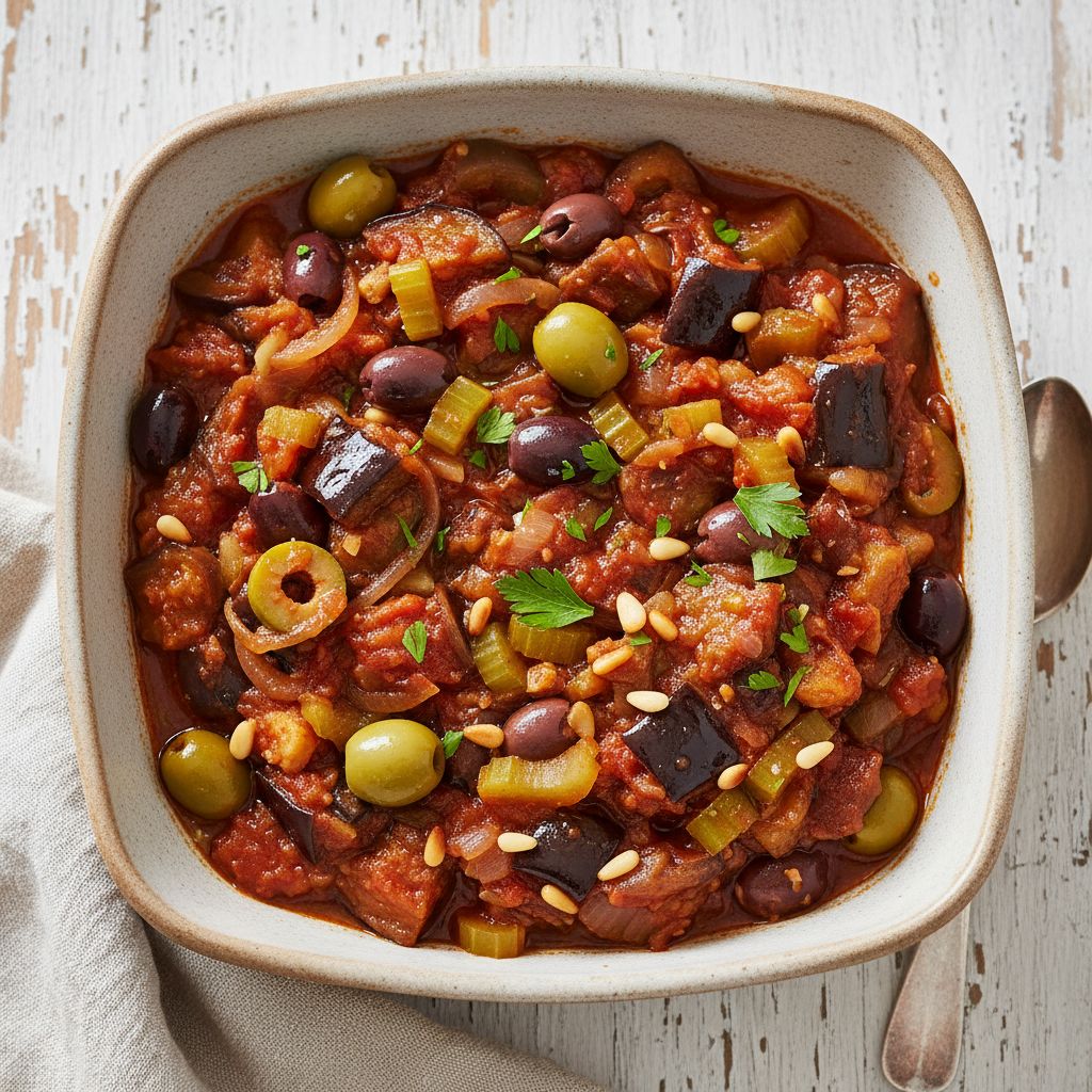 Traditional Sicilian Caponata — recipe cover