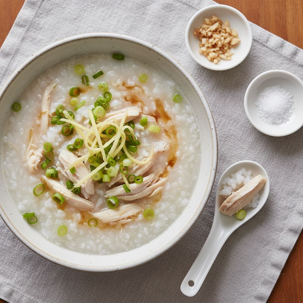 Cháo Gà (Vietnamese Chicken Congee) — recipe cover