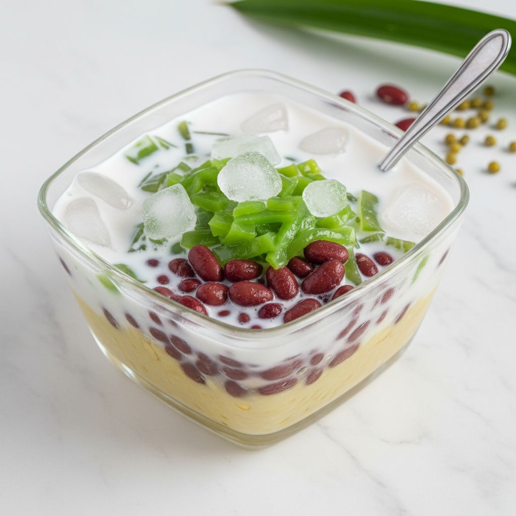 Vietnamese Three-Color Dessert (Chè Ba Màu) — recipe cover