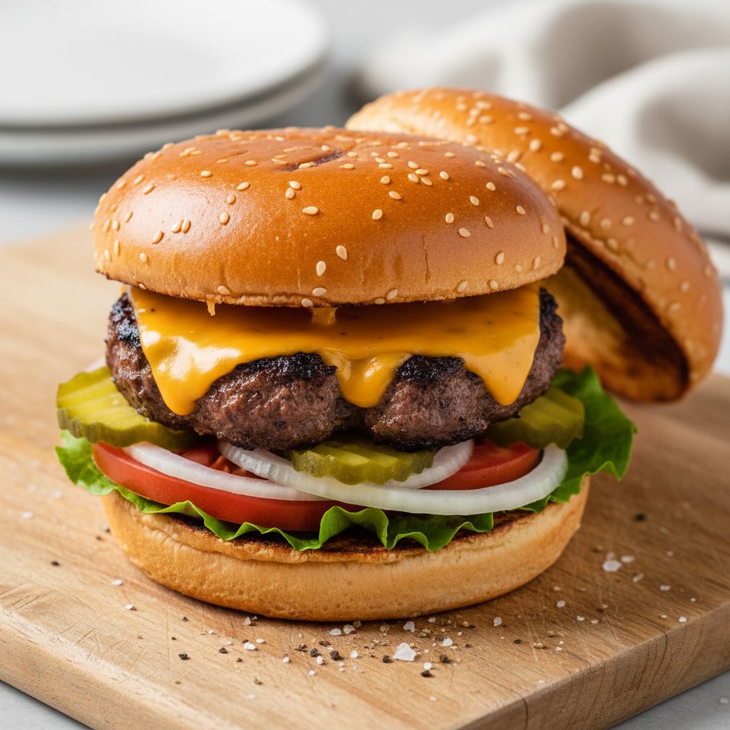Classic American Cheeseburger — recipe cover