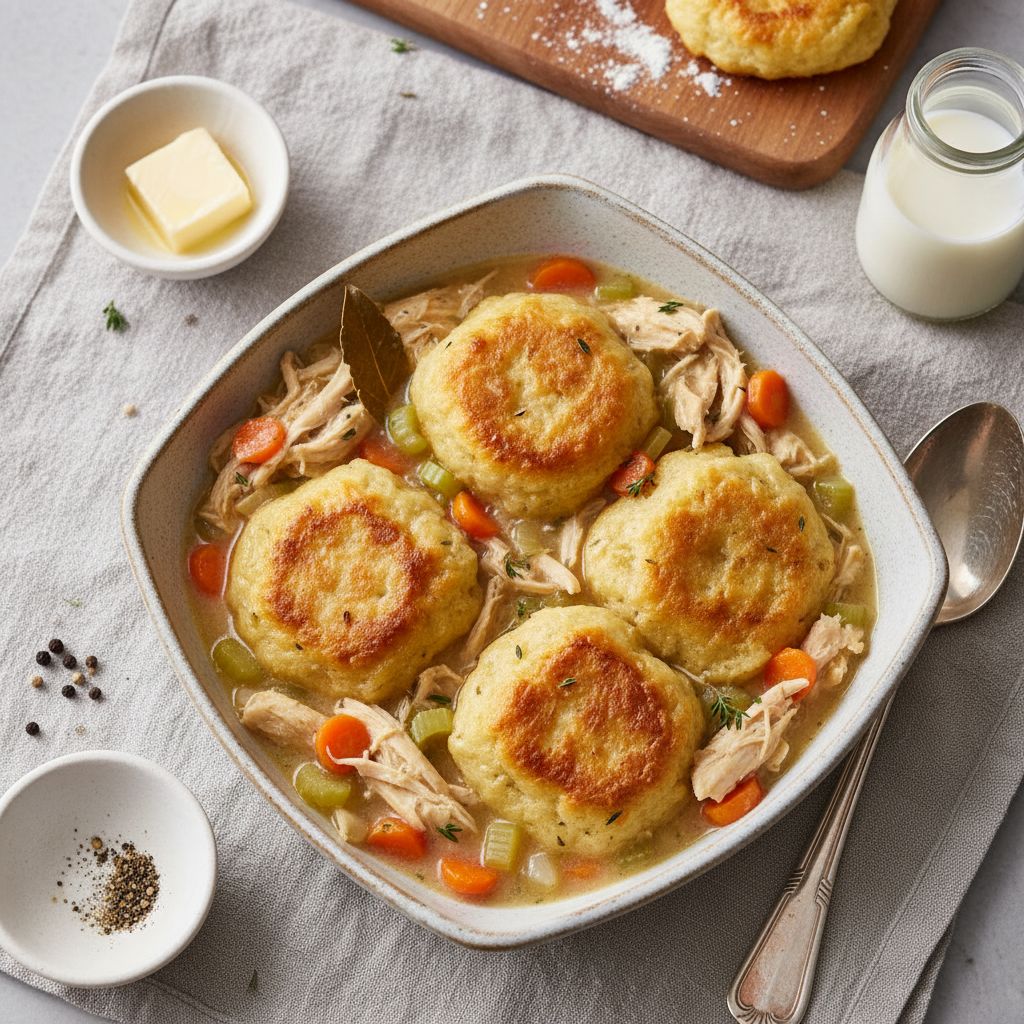 Classic Homemade Chicken and Dumplings — recipe cover