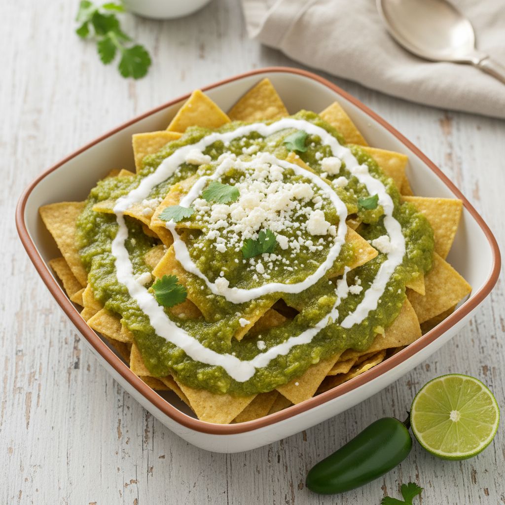 Traditional Chilaquiles Verdes — recipe cover