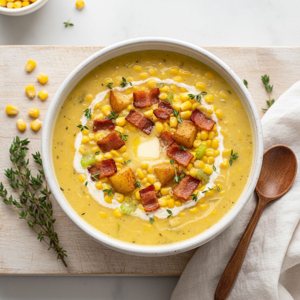 Creamy Corn Chowder — recipe cover