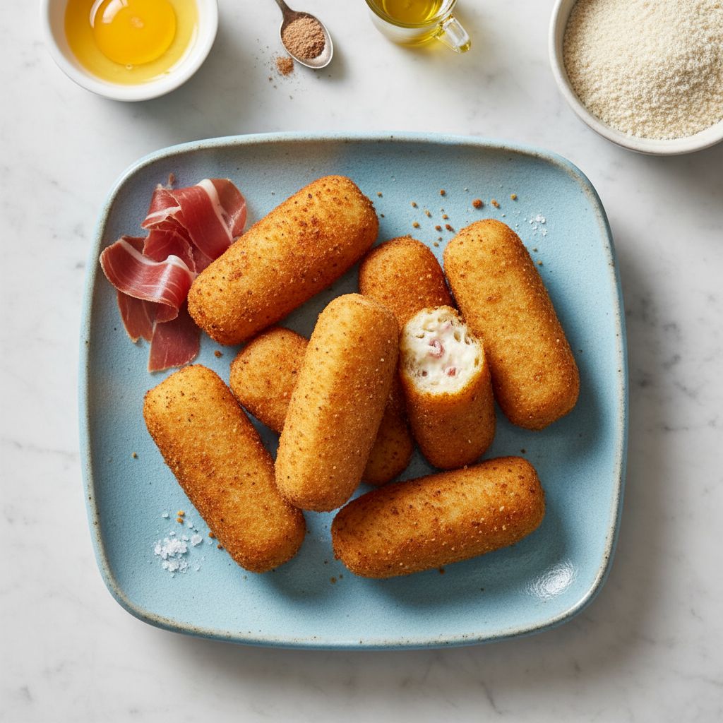 Traditional Spanish Croquetas — recipe cover