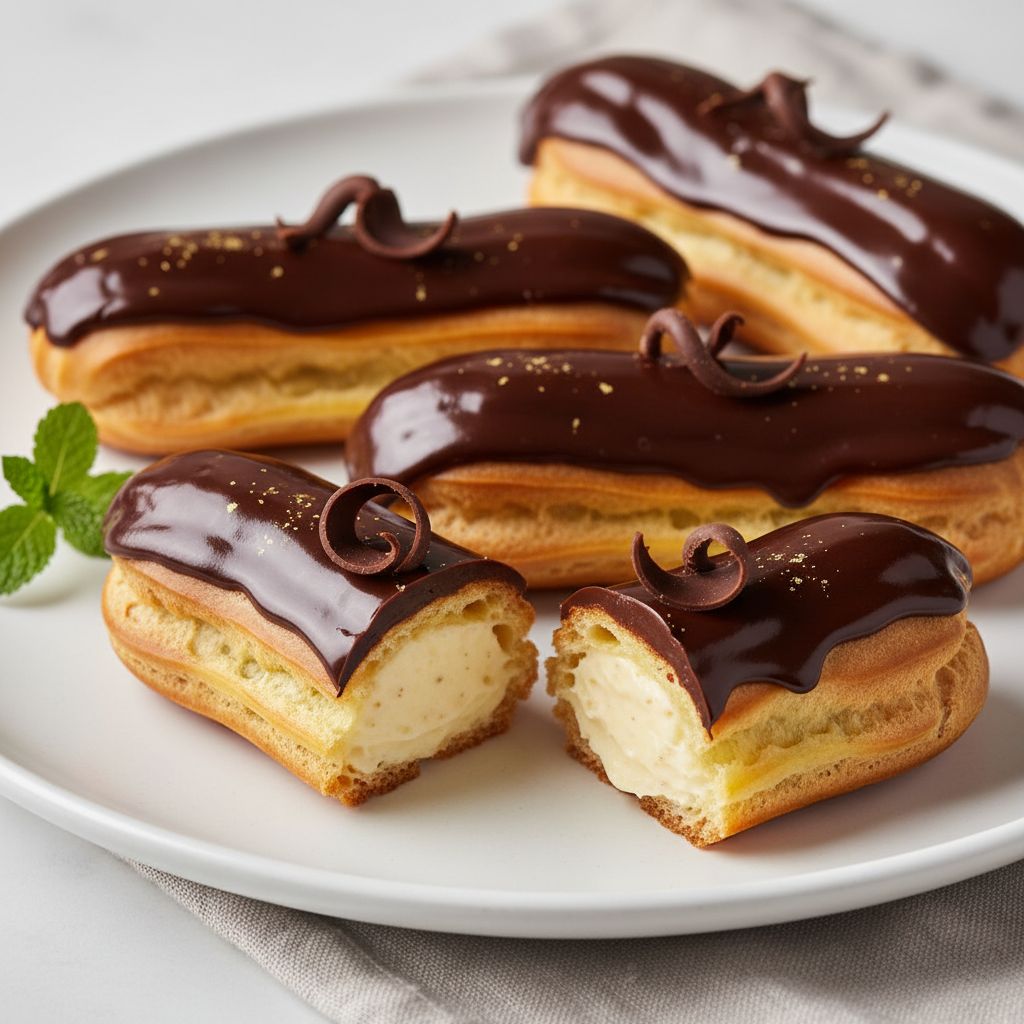 Classic Chocolate Éclairs — recipe cover