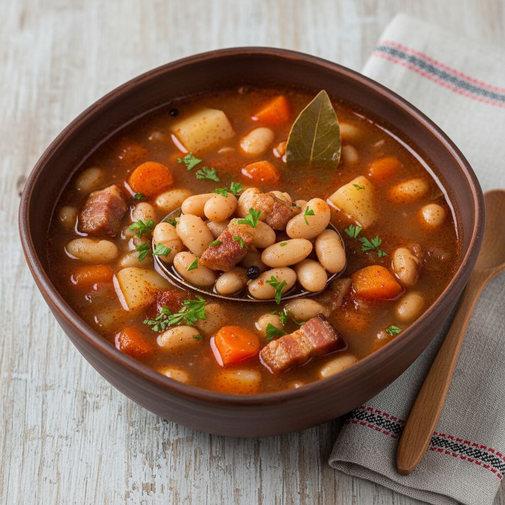 Fazuľová Polievka (Slovak Bean Soup) — recipe cover