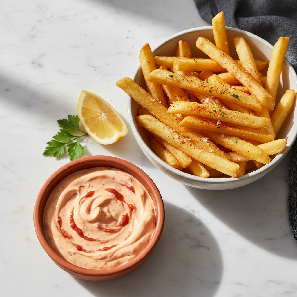 Frites Sauce Andalouse — recipe cover