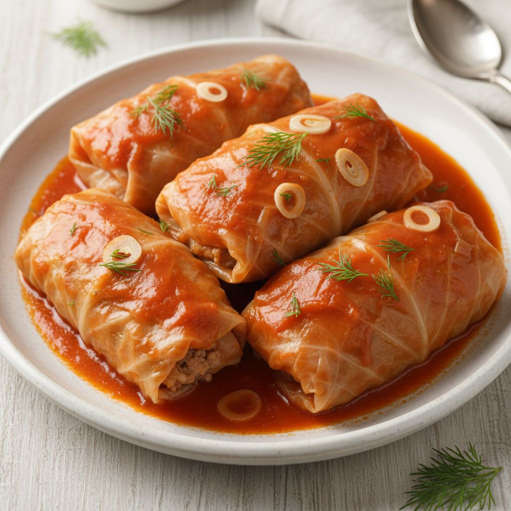 Holubky (Ukrainian Stuffed Cabbage Rolls) — recipe cover
