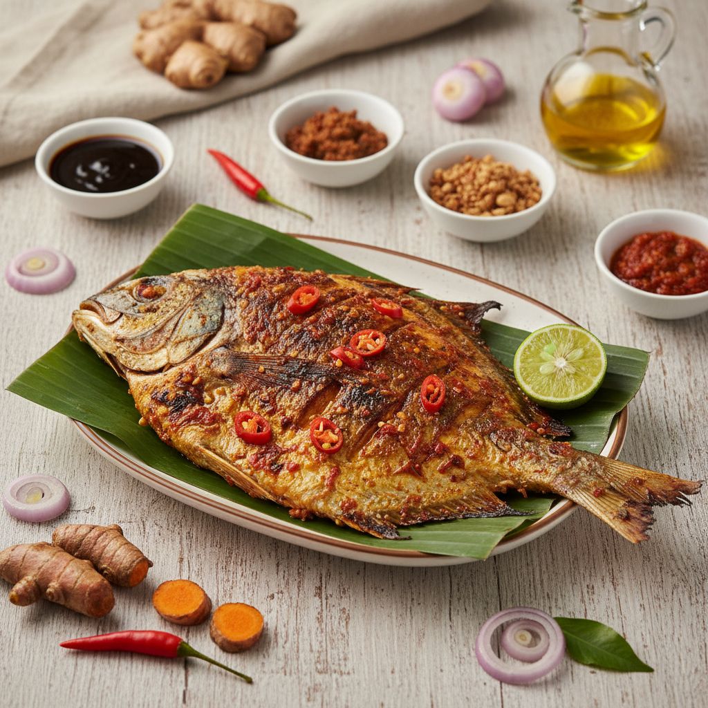 Ikan Bakar (Southeast Asian Grilled Fish) — recipe cover