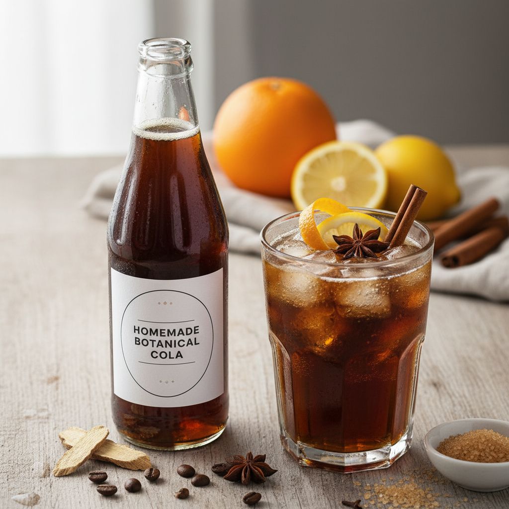 Homemade Kofola-Style Botanical Cola