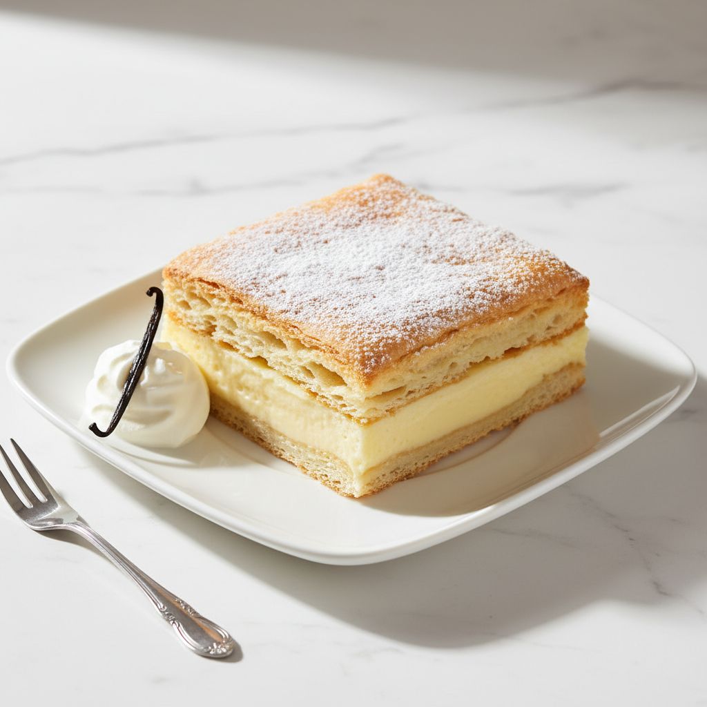 Krempita (Vanilla Custard Cake) — recipe cover