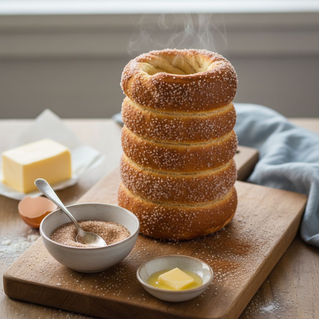 Kürtőskalács (Hungarian Chimney Cake) — recipe cover