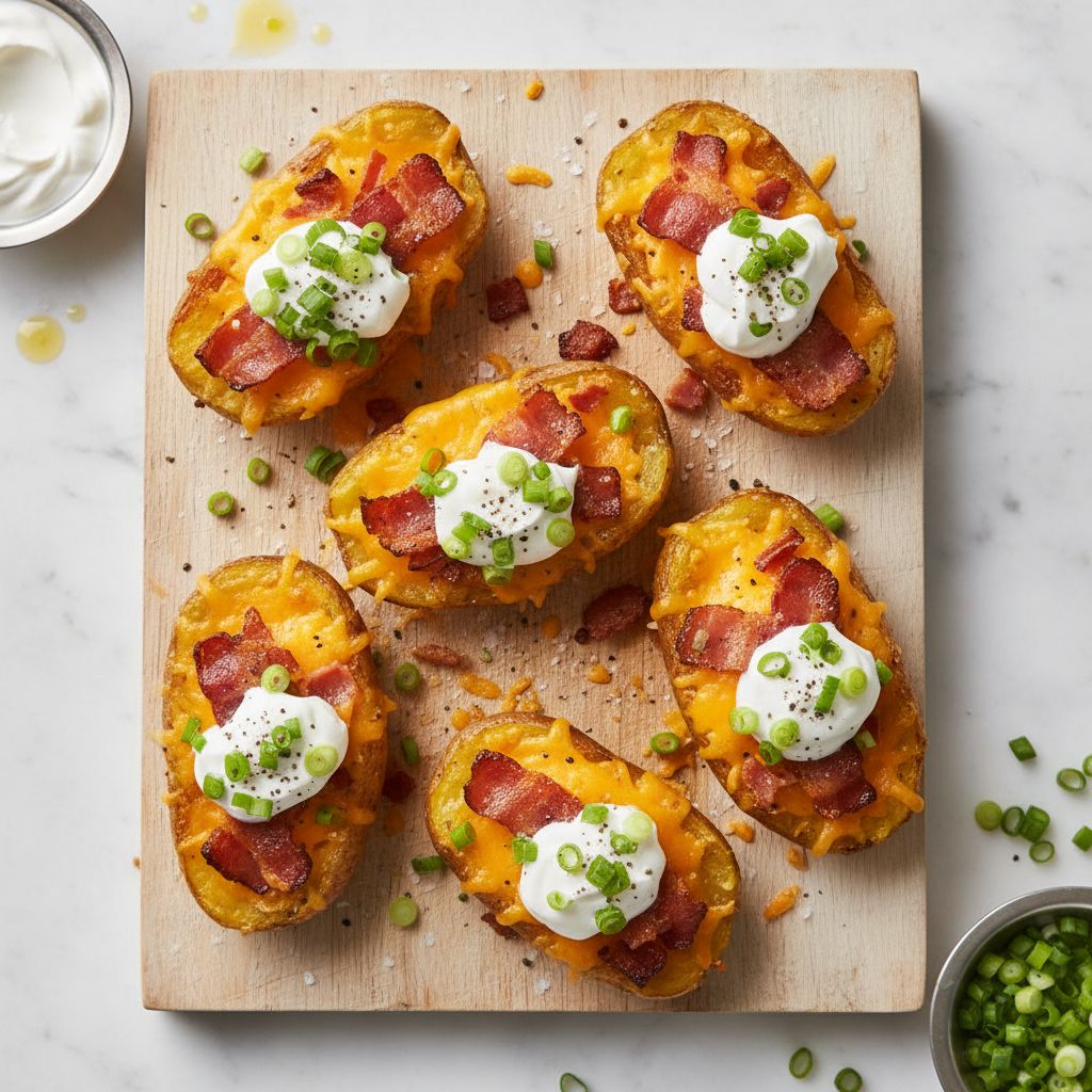 Loaded Potato Skins — recipe cover