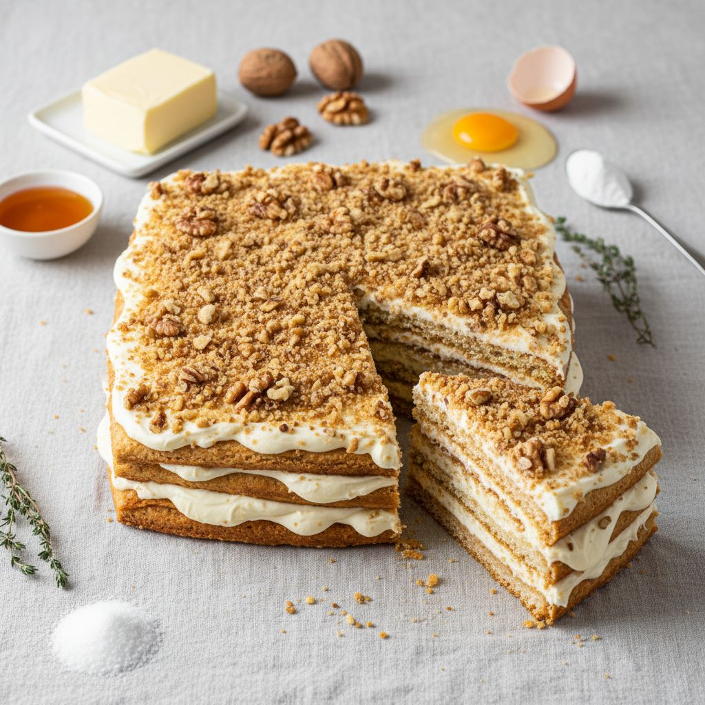 Medovník — recipe cover