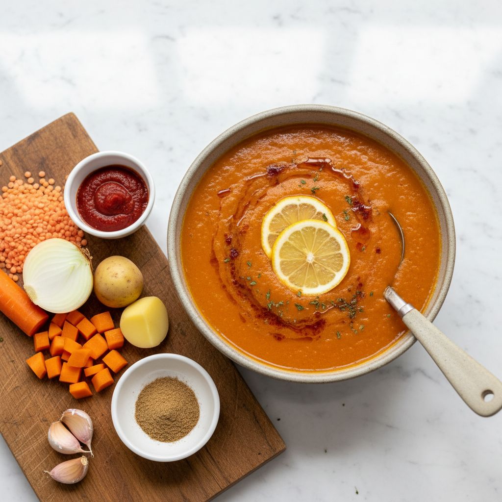 Mercimek Çorbası (Turkish Red Lentil Soup) — recipe cover