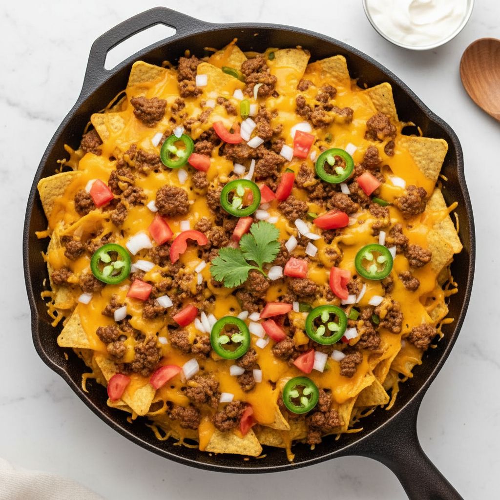 Classic Loaded Beef Nachos — recipe cover