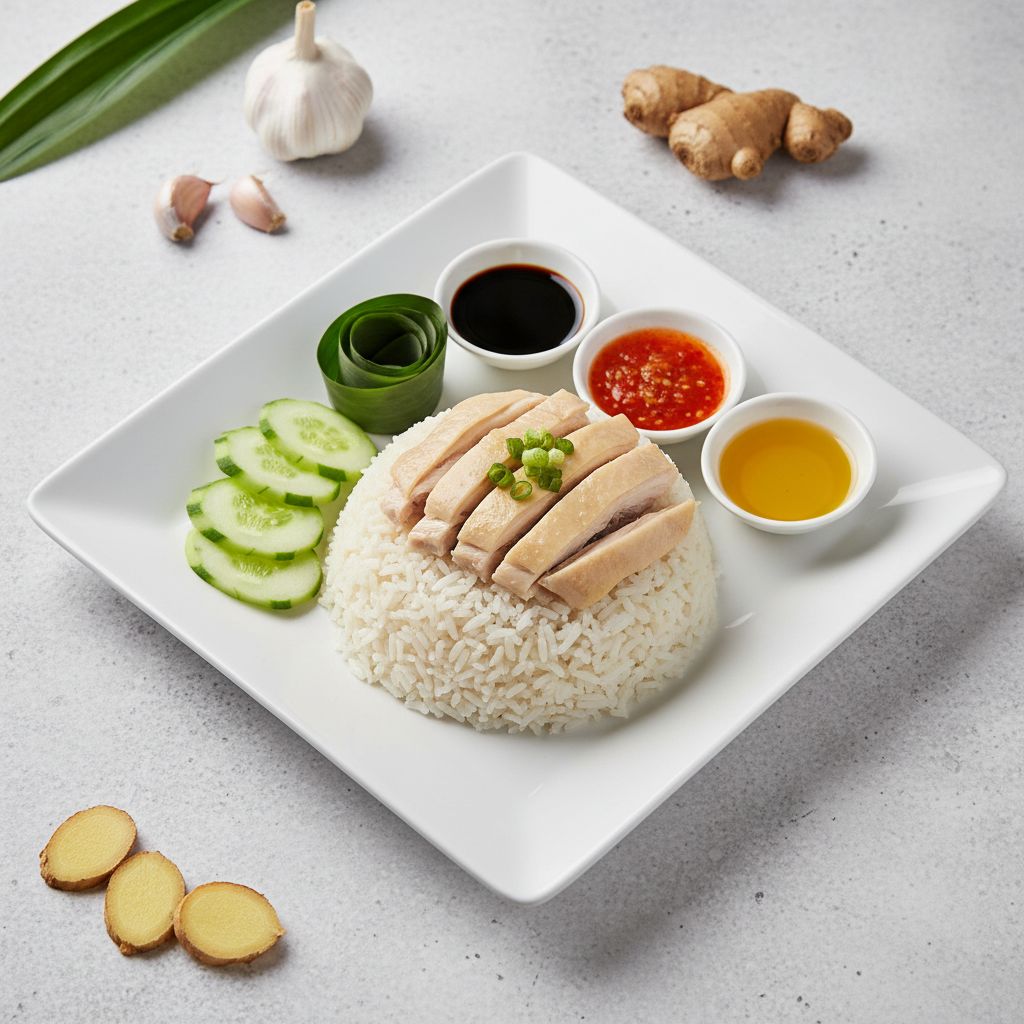 Nasi Ayam (Hainanese Chicken Rice) — recipe cover