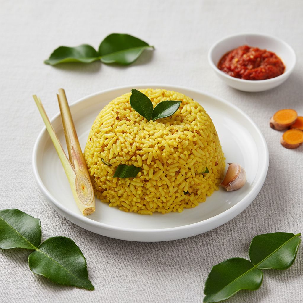 Nasi Kuning (Indonesian Yellow Rice) — recipe cover