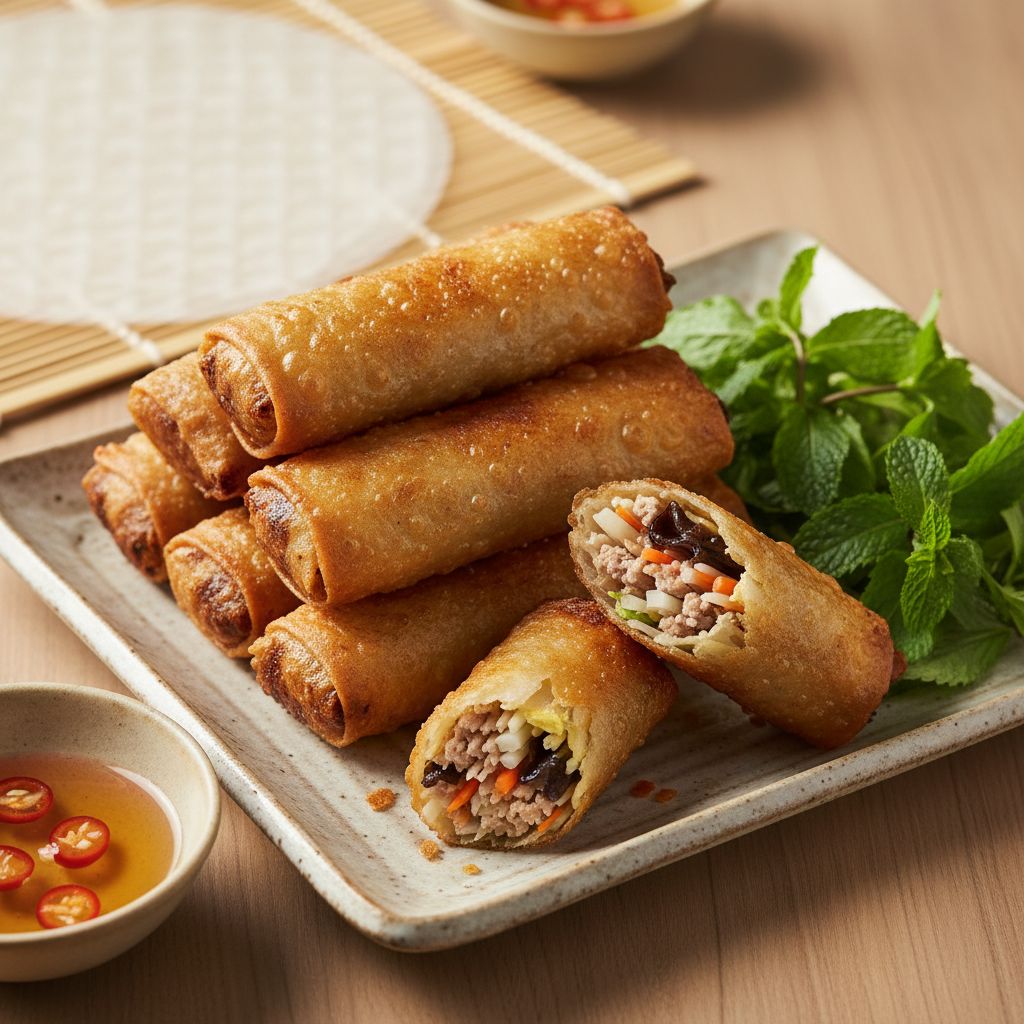 Nem rán (Vietnamese Fried Spring Rolls) — recipe cover