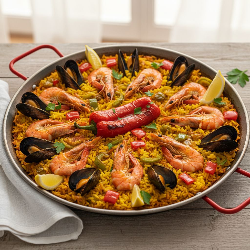 Classic Seafood Paella — recipe cover