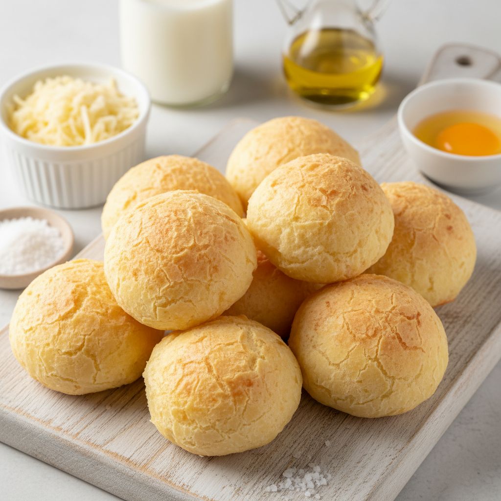 Pão de Queijo (Brazilian Cheese Bread) — recipe cover
