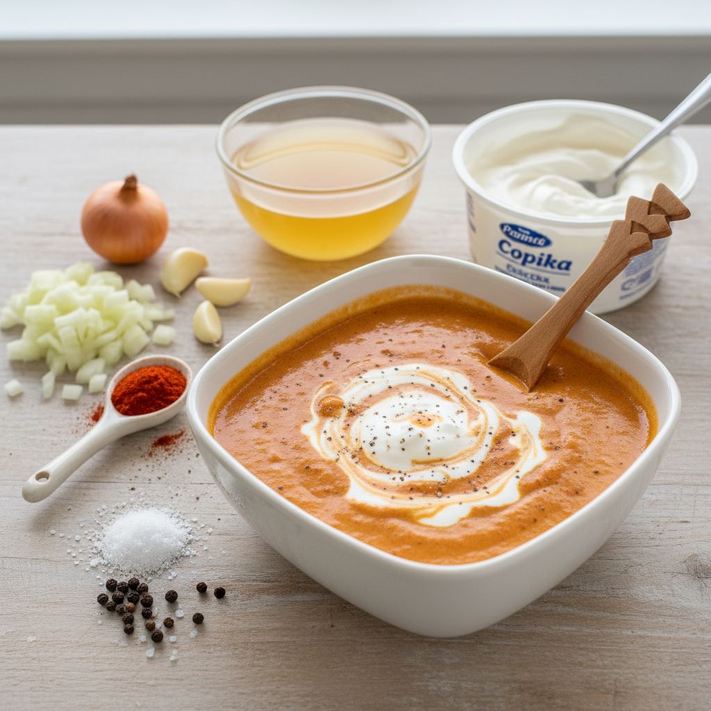 Hungarian Paprika Sauce (Paprikás szósz) — recipe cover