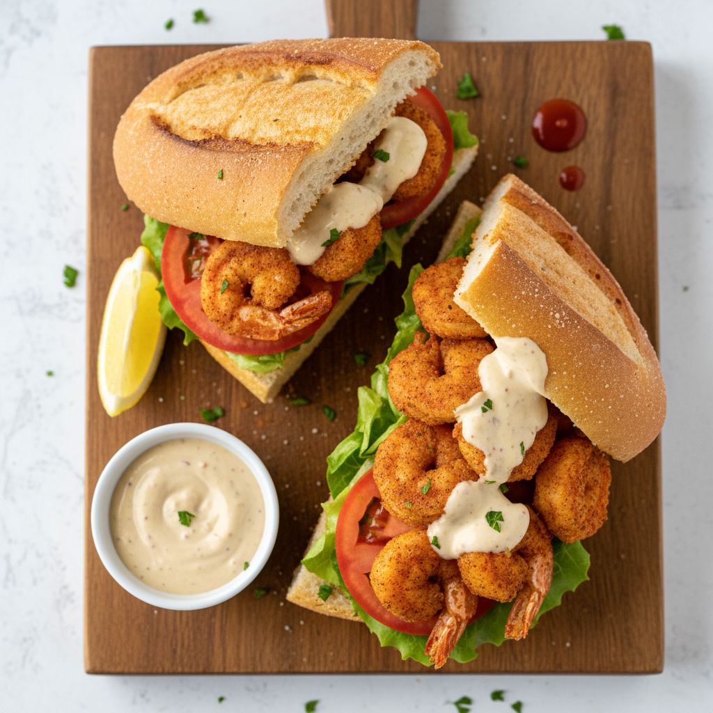 Classic New Orleans Shrimp Po' Boy — recipe cover
