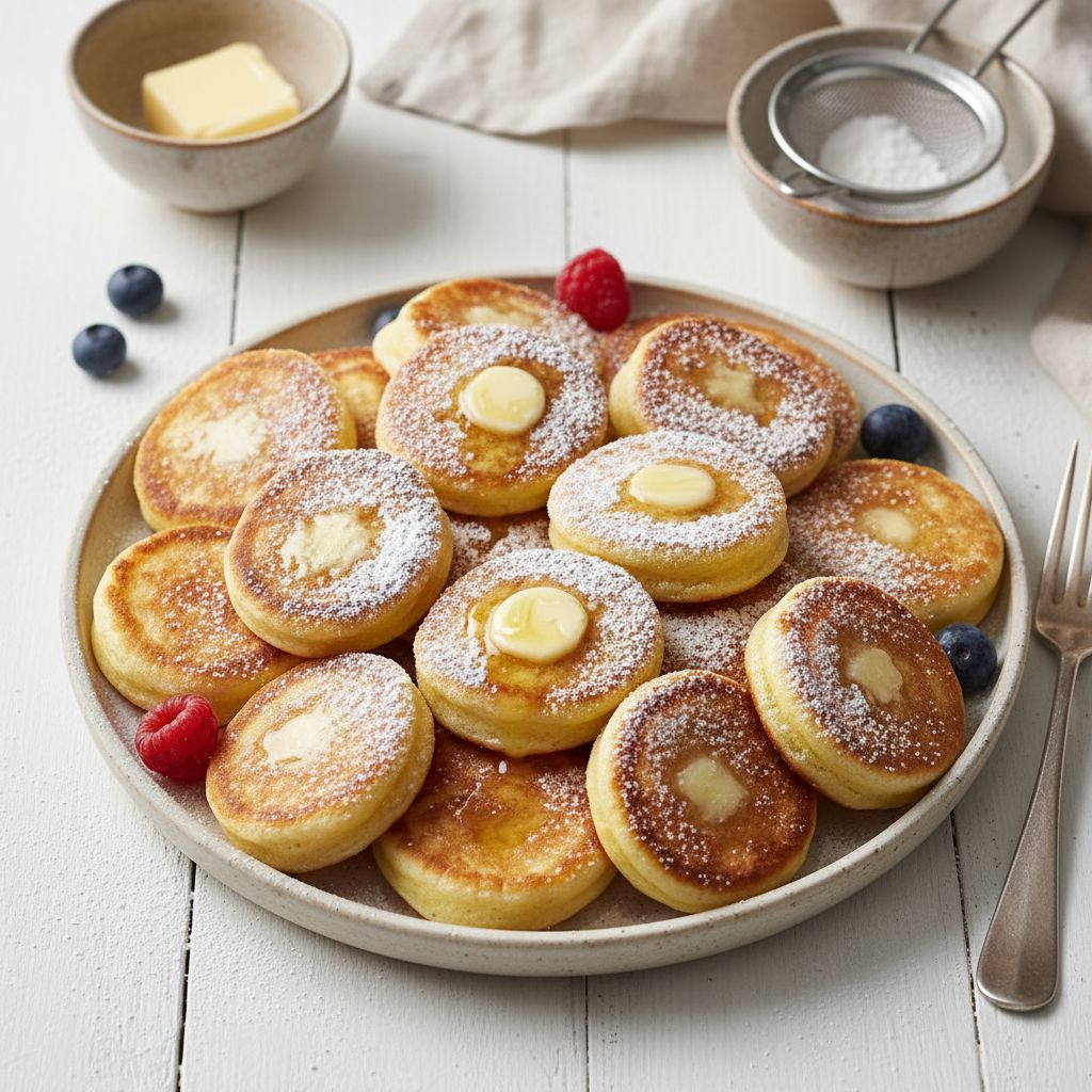 Traditional Dutch Poffertjes — recipe cover