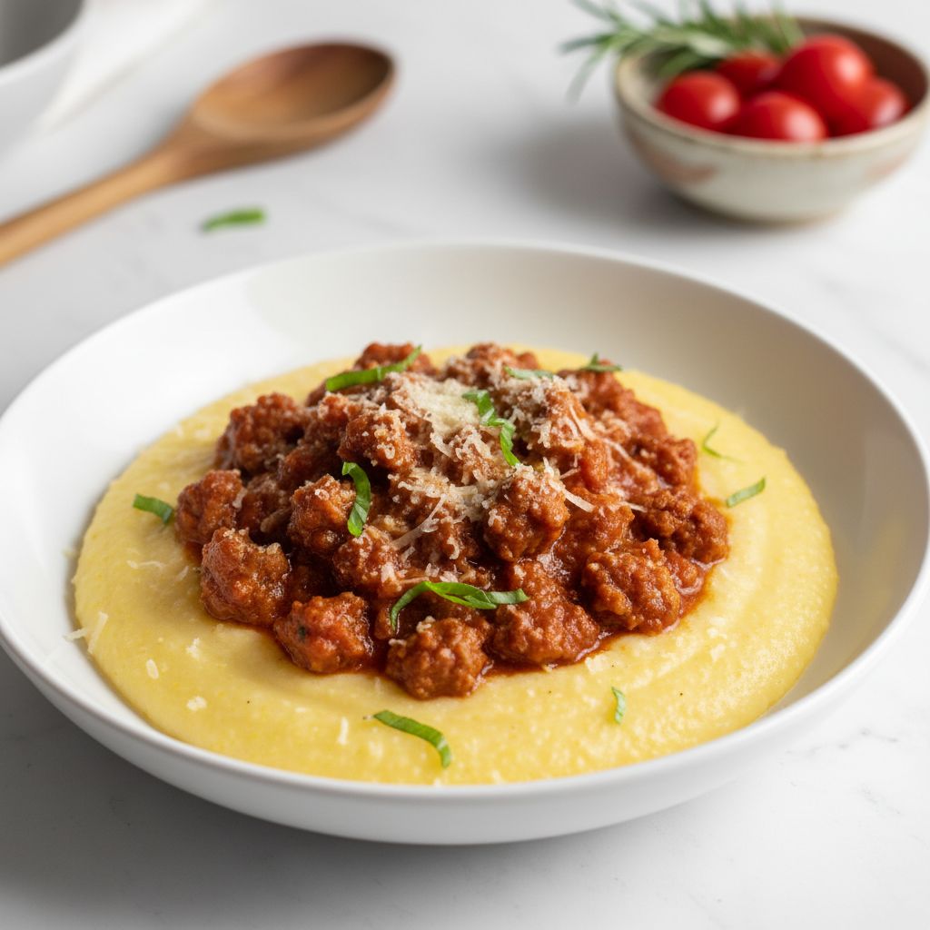 Polenta with Sausage — recipe cover