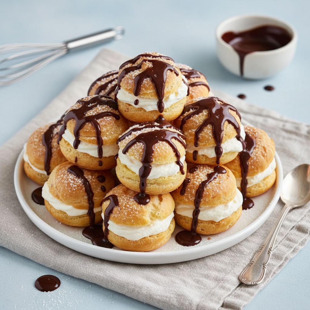 Profiteroles — recipe cover