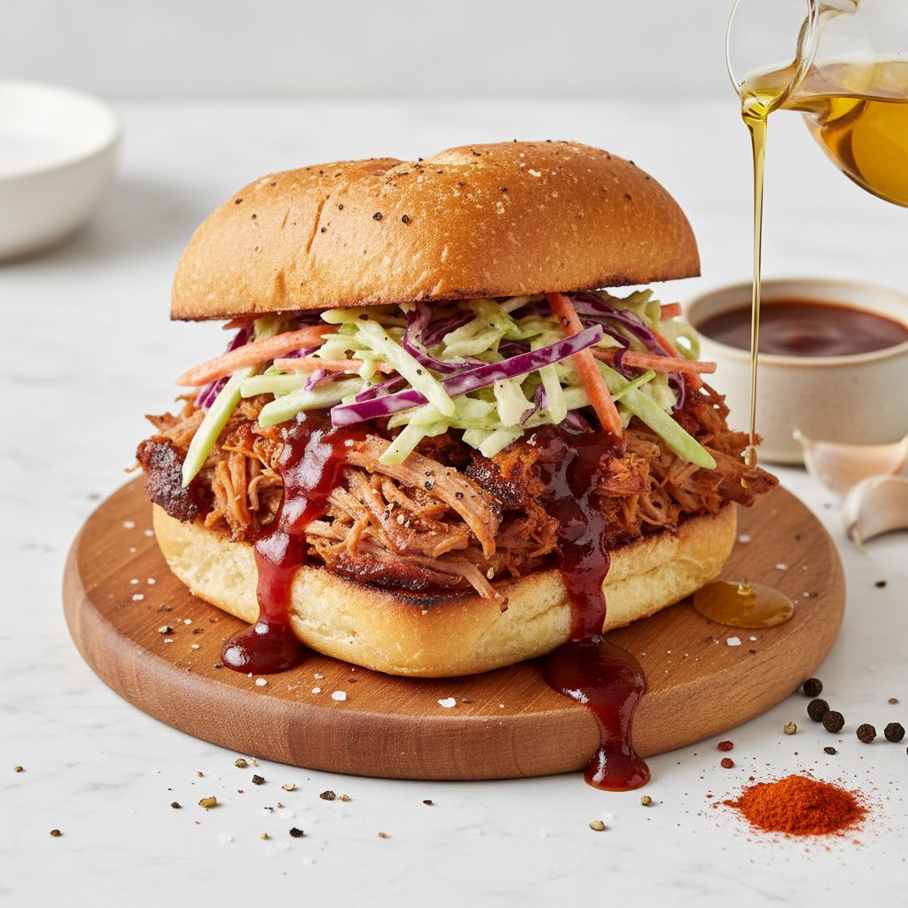 Slow-Cooked Pulled Pork Sandwich — recipe cover