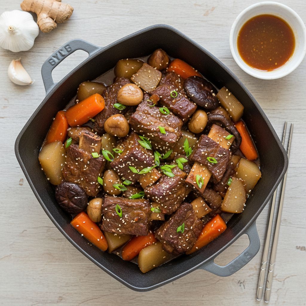 Galbijjim (Korean Braised Short Ribs) — recipe cover