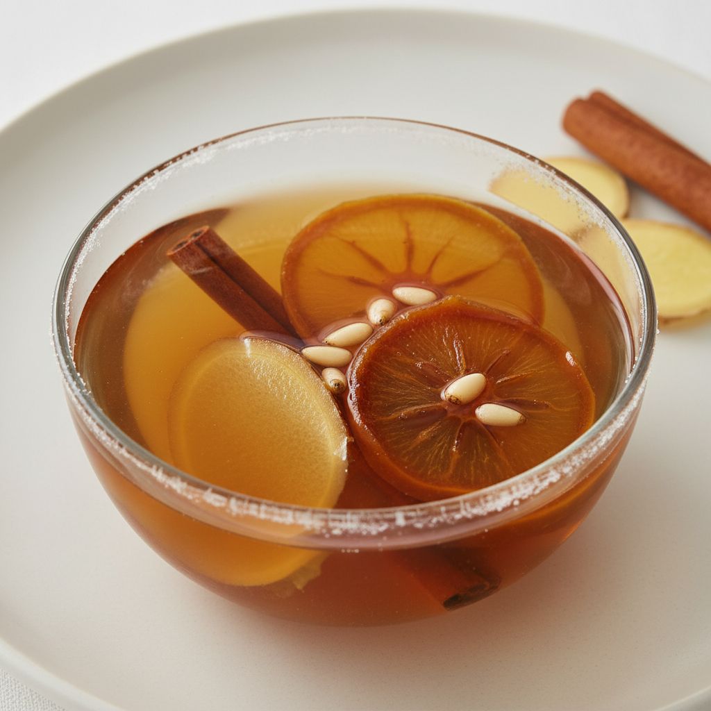 Sujeonggwa (Korean Cinnamon Ginger Punch) — recipe cover