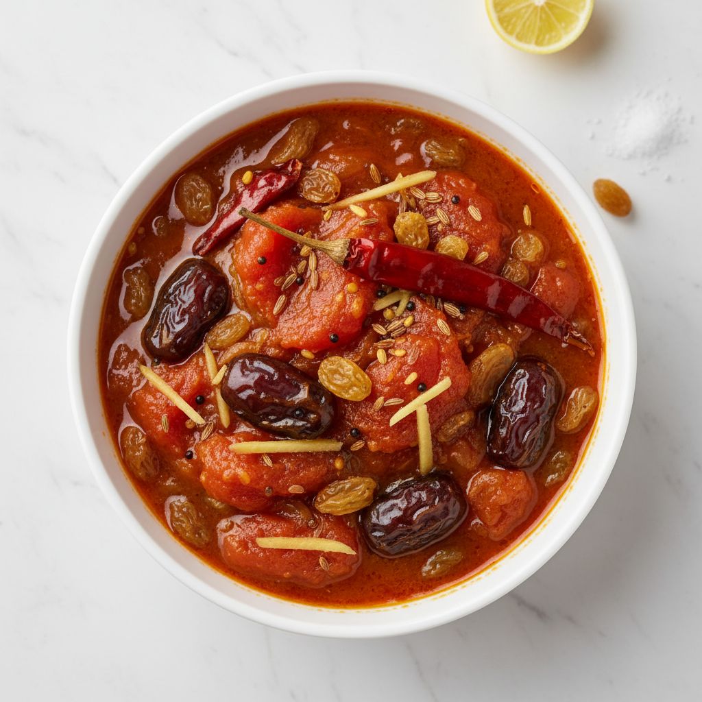 Bengali Sweet Tomato Chutney (Mishti Chutney) — recipe cover