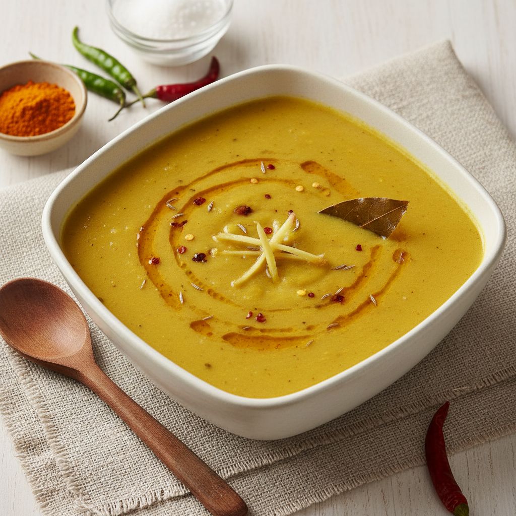 Moong Dal Soup (Muger Dal-er Jhol) — recipe cover