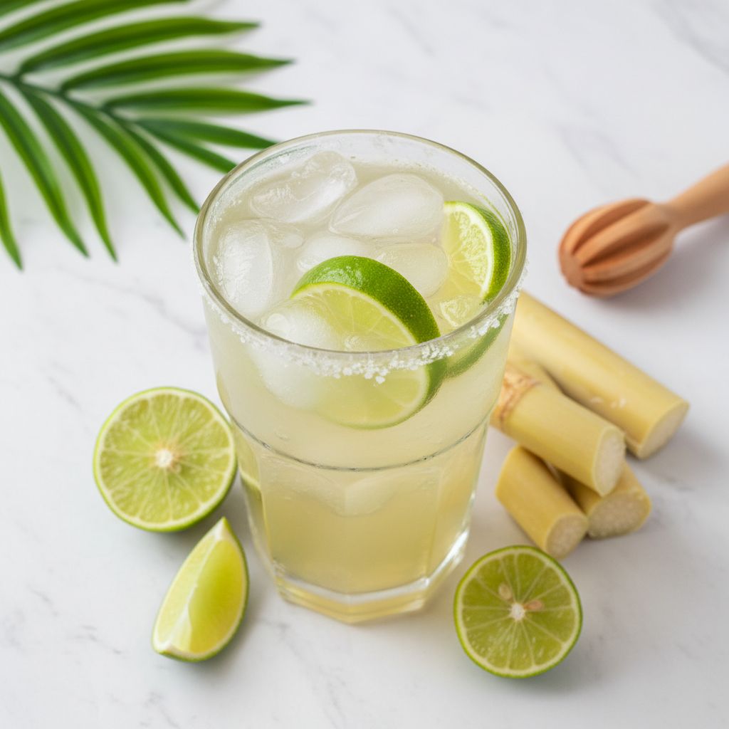 Lime Sugarcane Juice (Nam Oi Manao)