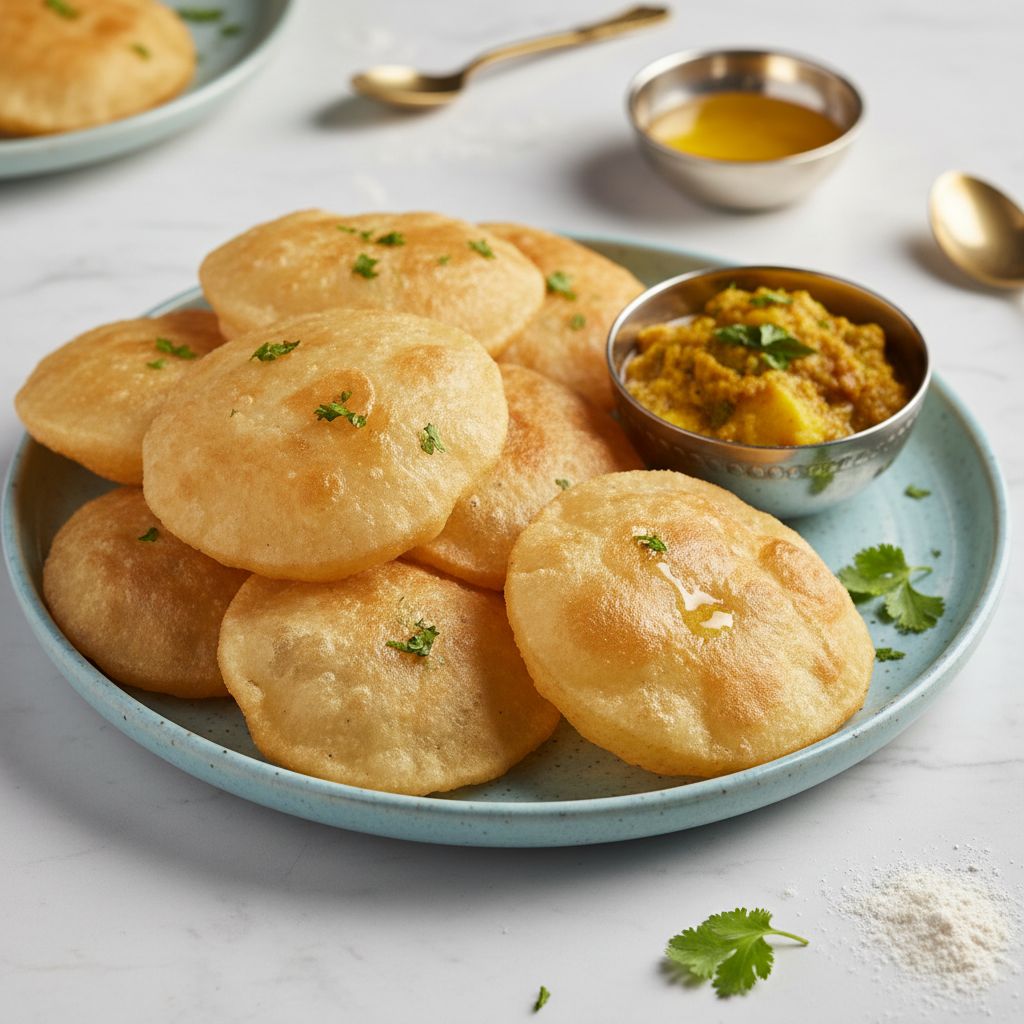 Luchi (Bengali Fried Bread) — recipe cover