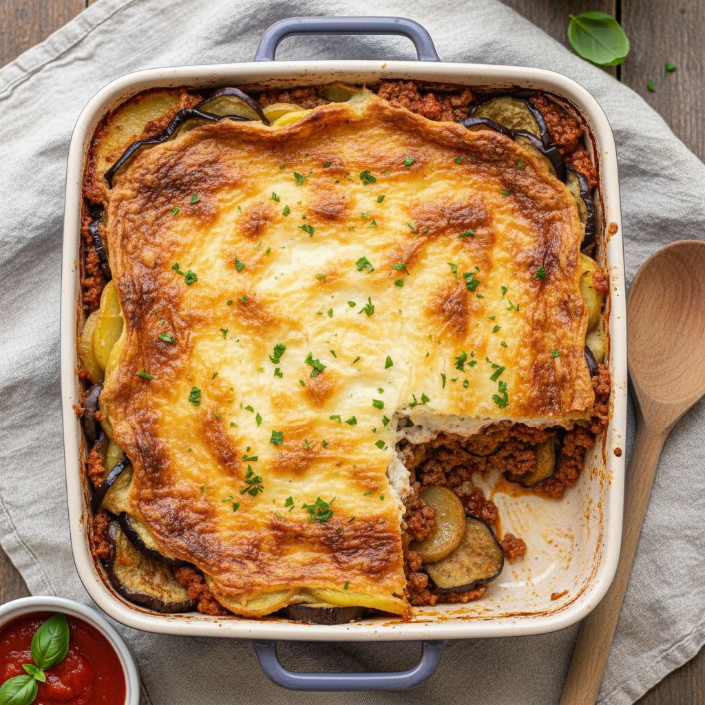 Moussaka — recipe cover